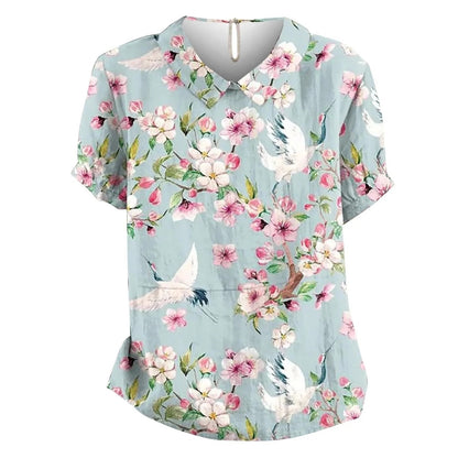 Boho Bloom Puff Sleeve Blouse