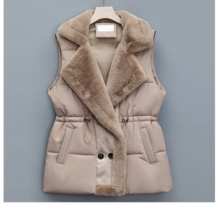 Men’s Solid Color Thick Thermal Vest