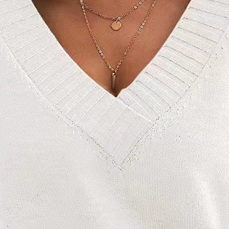 Womens Long Shoulder Sleeve Sweaters