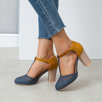 Luxury T-Tied Platform Wedding Pumps
