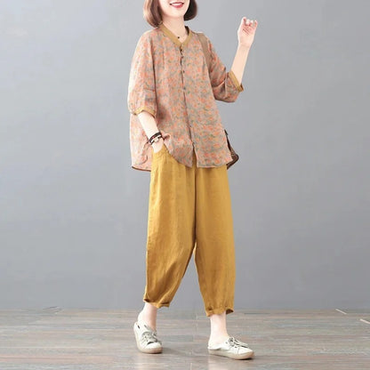 Cotton Linen Two-Piece Set