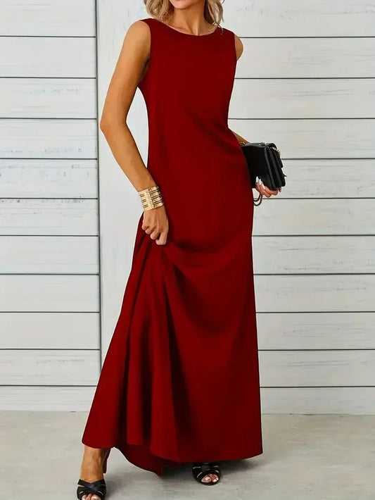 Sophisticated A-Line Long Dress