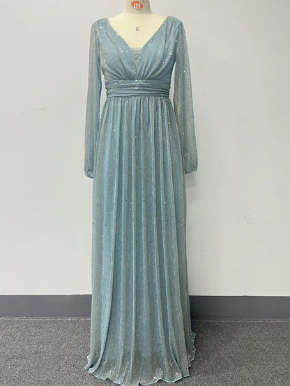 Glam Sequin Women's Sexy Maxi Dress
