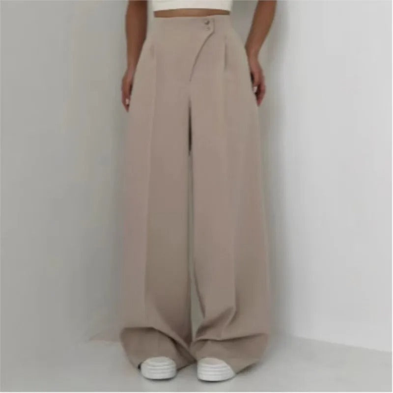 Chic Slim Wide-Leg Office Pants