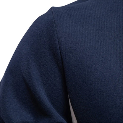 Patchwork Cotton Crew Sweatshirt