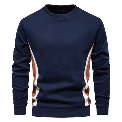 Patchwork Cotton Crew Sweatshirt