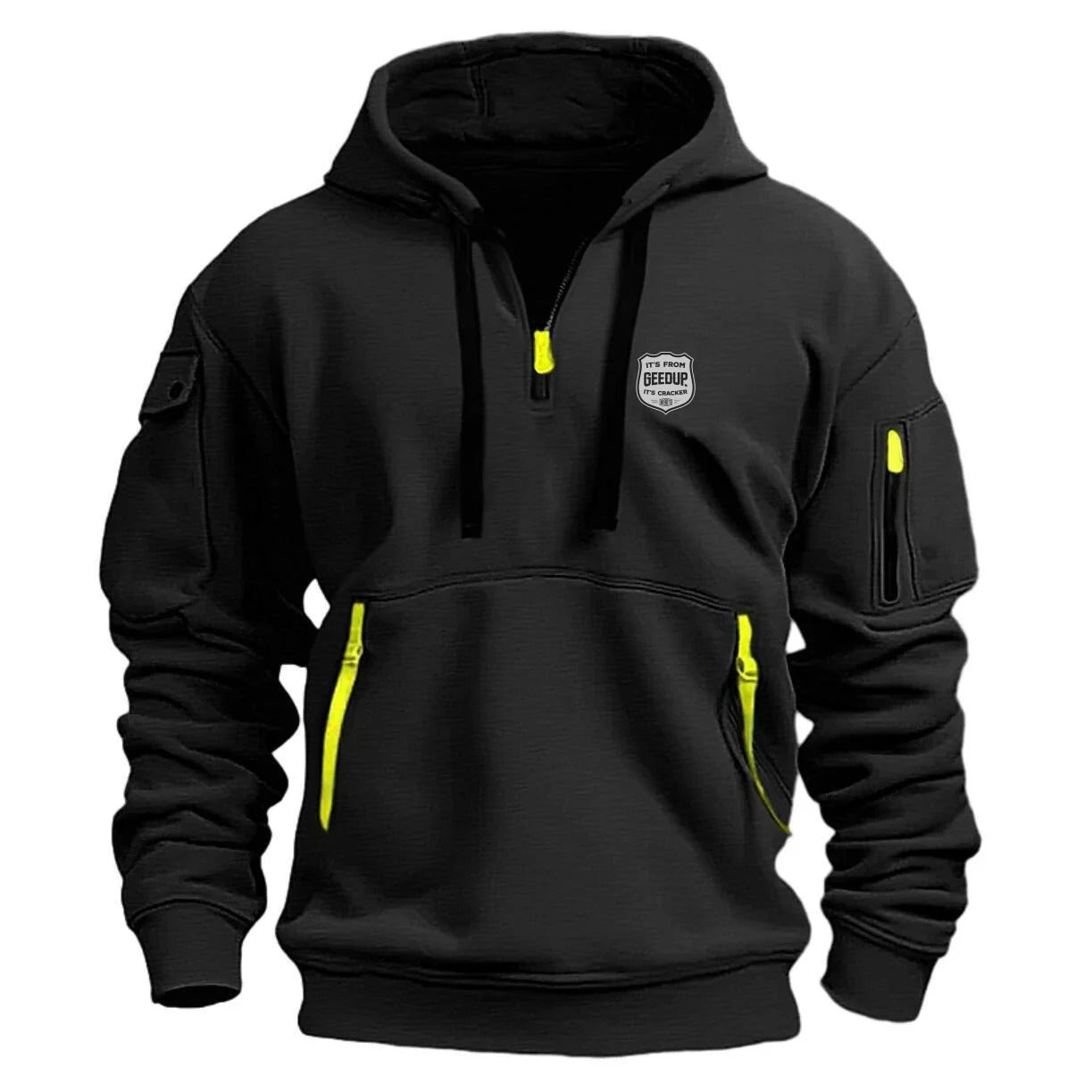 Urban Edge Zipper Pocket Hoodie