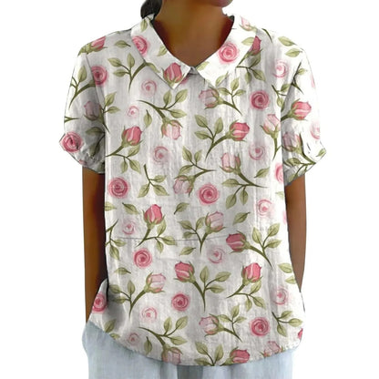 Boho Bloom Puff Sleeve Blouse