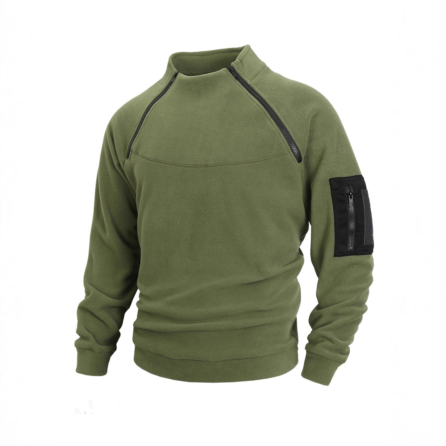 Men Fleece Coat Long Sleeve Pullover