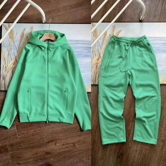 Casual Sports Hooded Jacket And Sweatpants