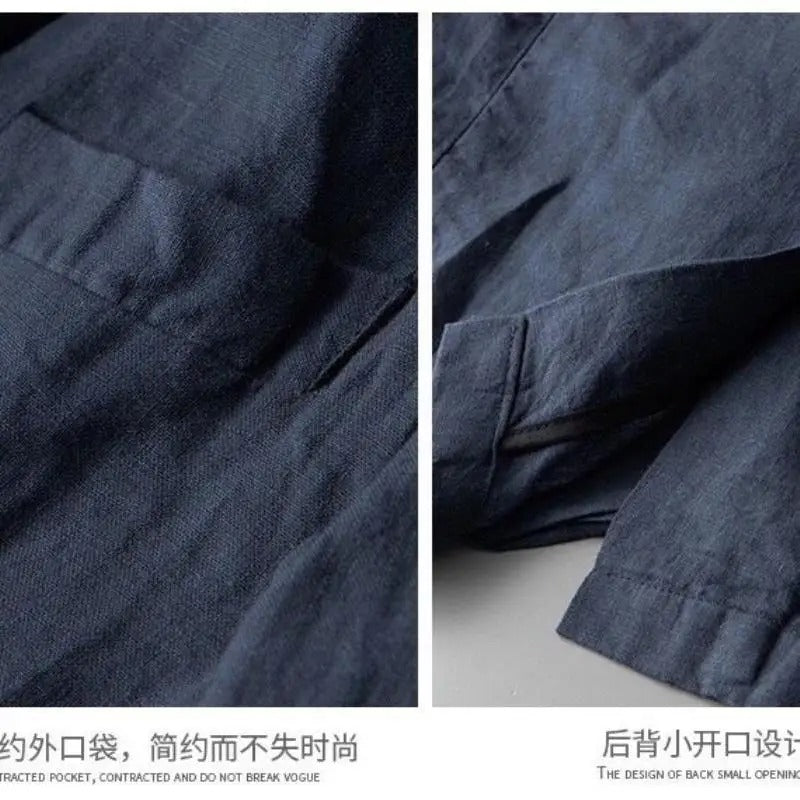 Stylish Linen Blazer Set