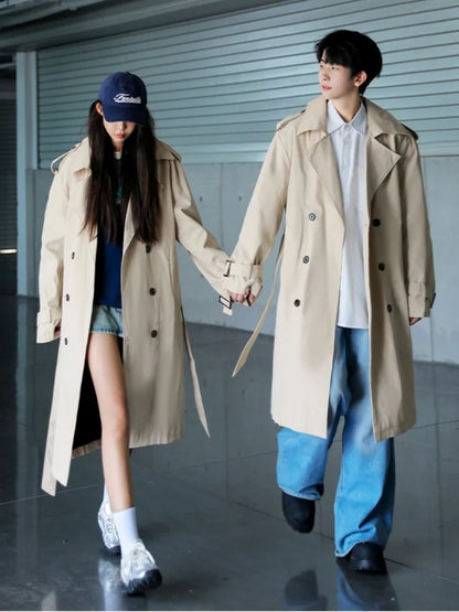 Brit Chic Men's Knee-Length Overcoat