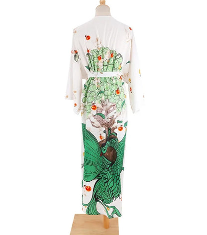Boho Floral Kimono Beach Cover Up