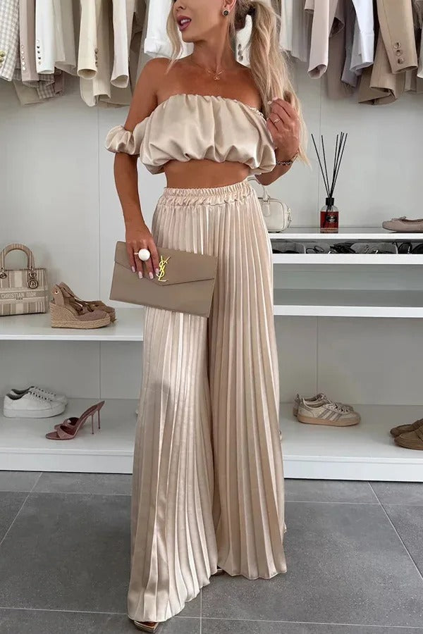 Off-Shoulder Tube Top Set