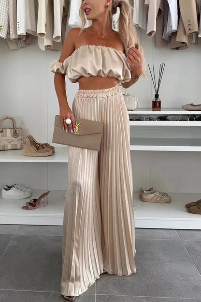 Off-Shoulder Tube Top Set