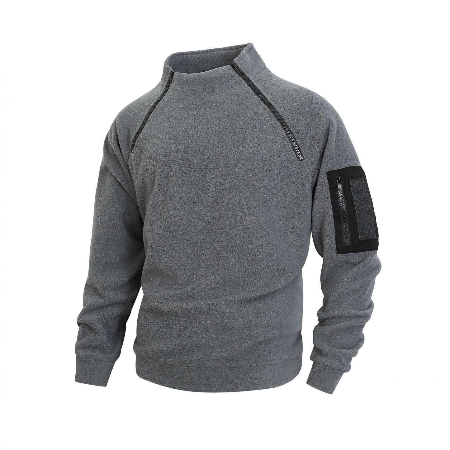 Men Fleece Coat Long Sleeve Pullover