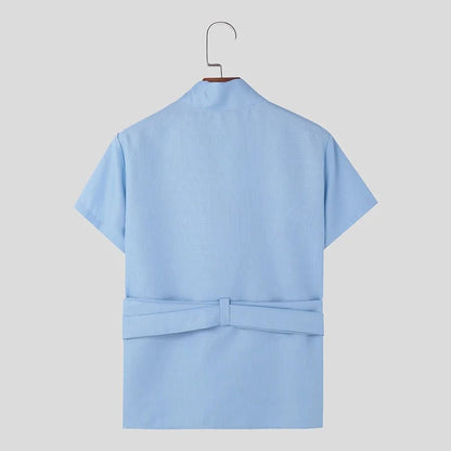 Lace-Up V-Neck Tee