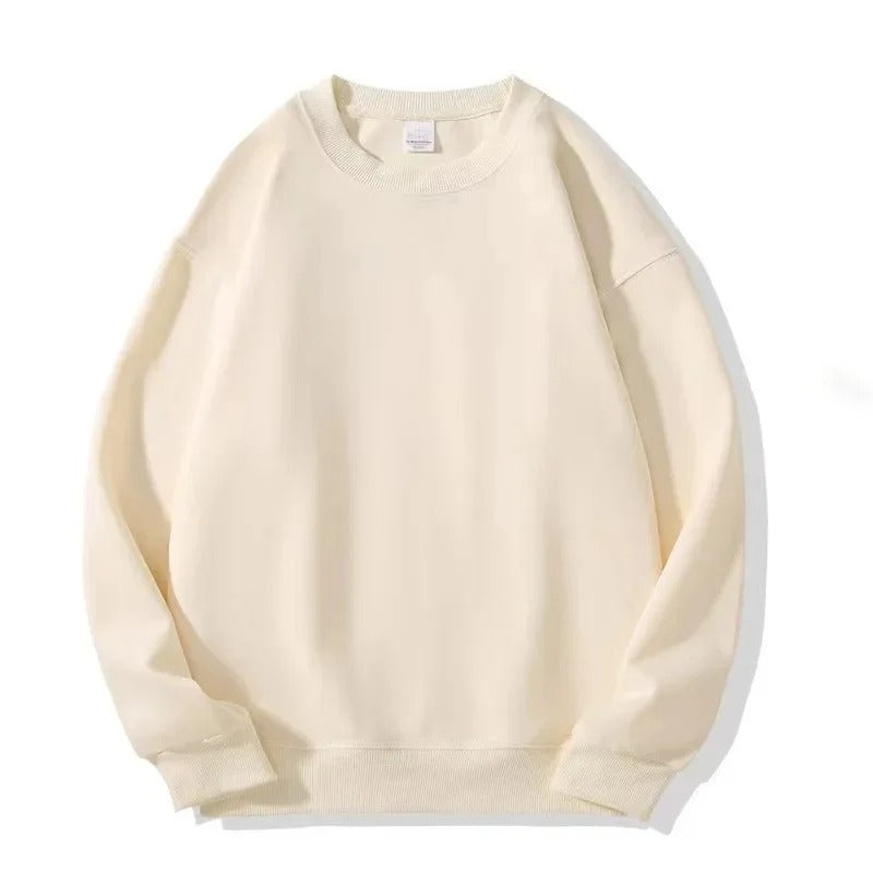 Casual Loose Fit Round Neck Sweatshirt