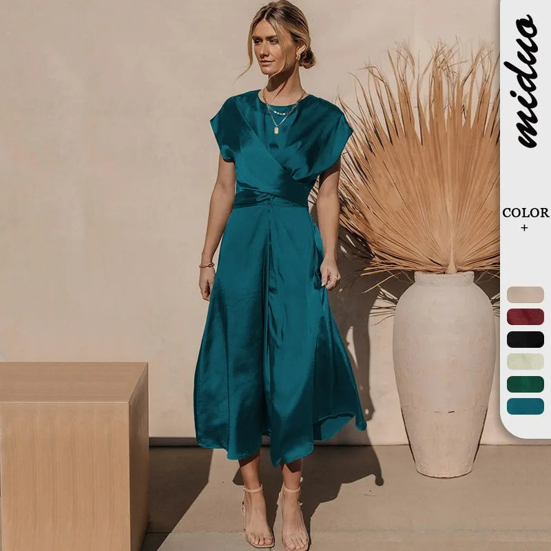 Lumi Satin Elegant Evening Dress