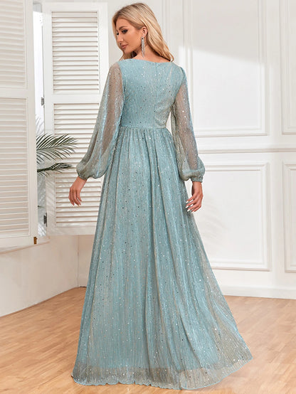 Glam Sequin Women's Sexy Maxi Dress