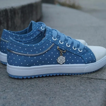 Breezy Mesh Denim Flats