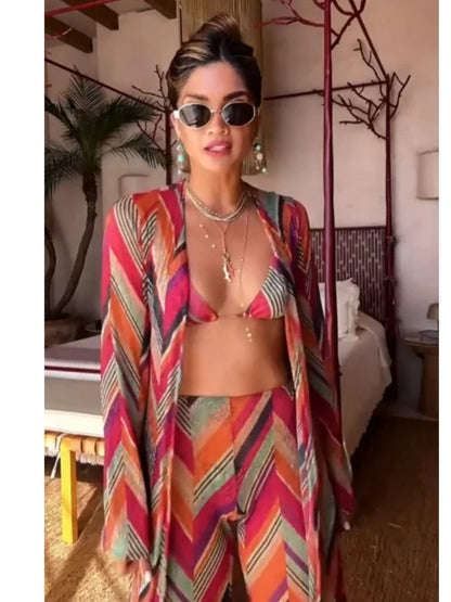 Boho Chic Geometric Two-Piece Set