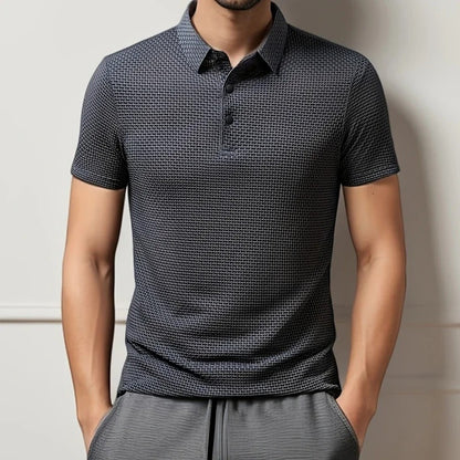 Men's Bone Flower Polo Shirt