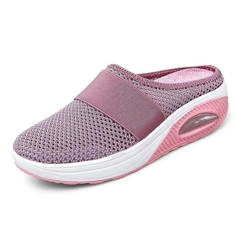 Vintage Comfort Wedge Platform Slippers