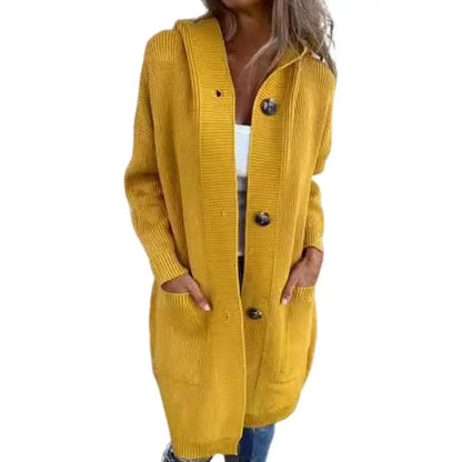 Elegant Hooded Knit Cardigan for Women