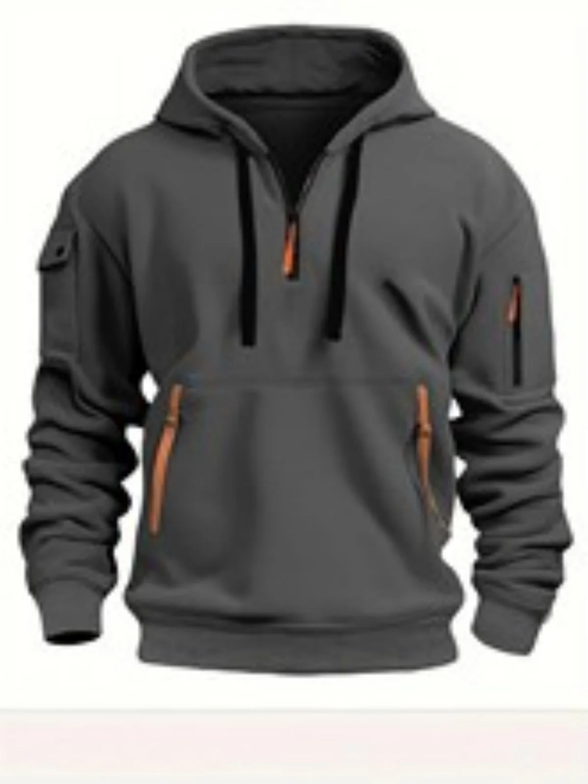 Urban Edge Zipper Pocket Hoodie