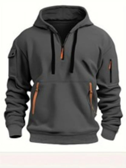 Urban Edge Zipper Pocket Hoodie