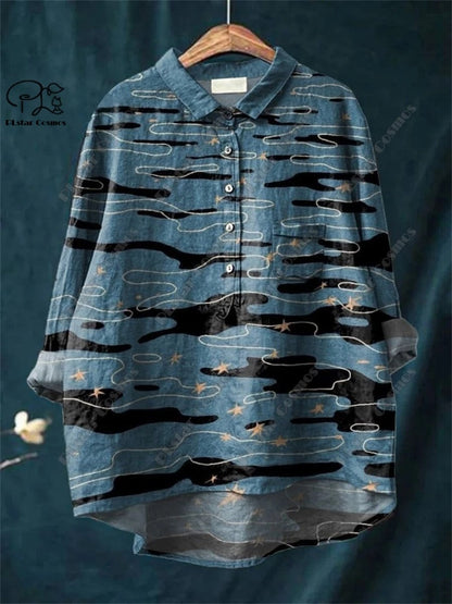 Retro Bloom 3D Floral Tube Shirt