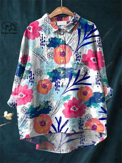 Floral Mirage Retro Tube Top