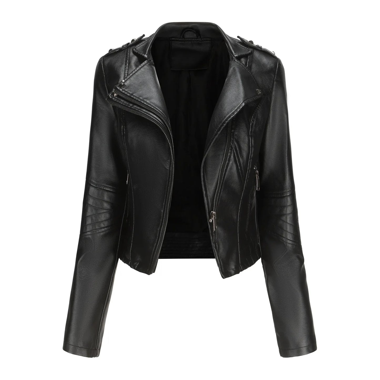 Vero Edge Slim Fit Leather Motorcycle Jacket