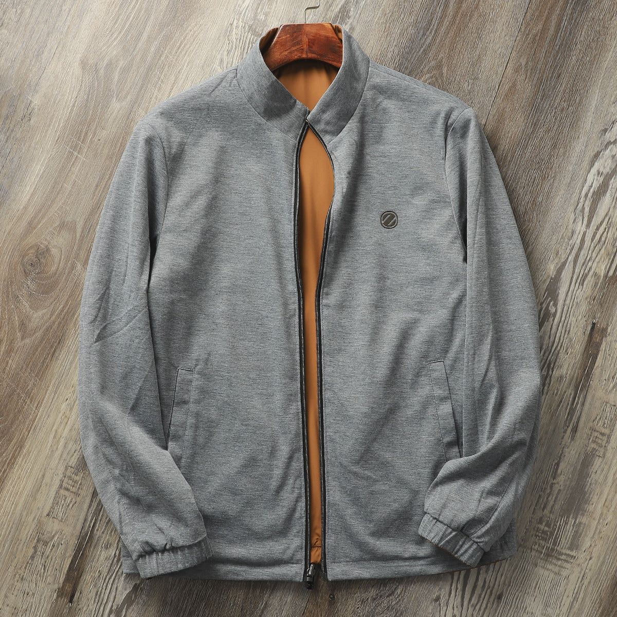 Men's Casual Stand Collar Simple Jacket