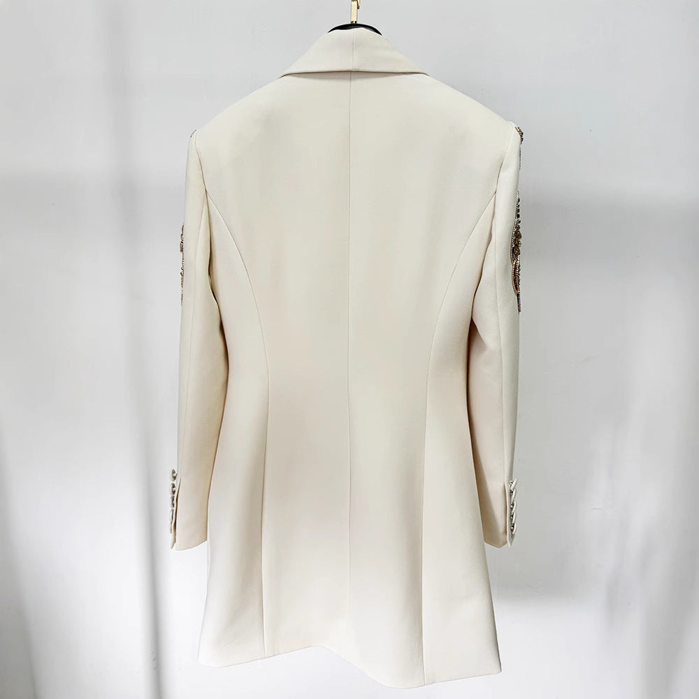 Women’s Heavy Industry Beaded Diamond Collar Dress