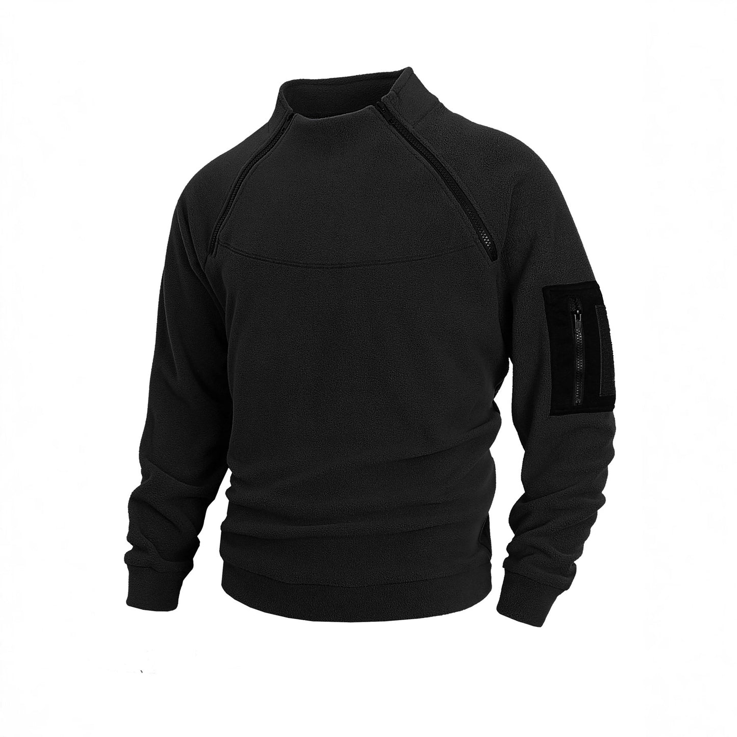 Men Fleece Coat Long Sleeve Pullover