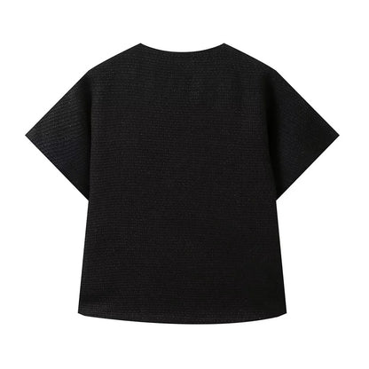 Asymmetric V-Neck Shirt