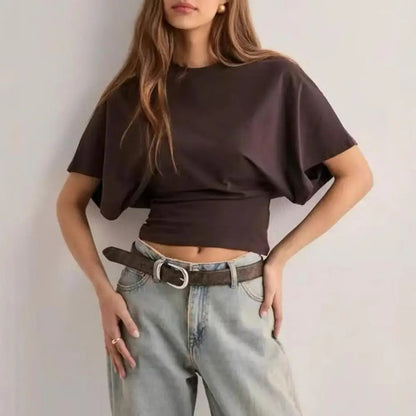 Breathable Solid Color Summer Tee