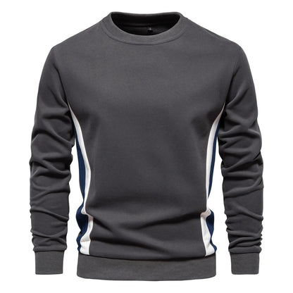 Patchwork Cotton Crew Sweatshirt