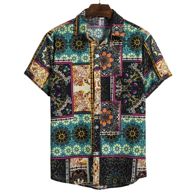 Boho Geometric Beach Shirt