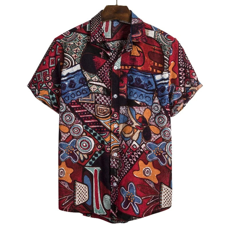 Boho Geometric Beach Shirt