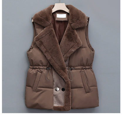 Men’s Solid Color Thick Thermal Vest