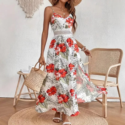 Floral Breeze Boho Vacation Dress