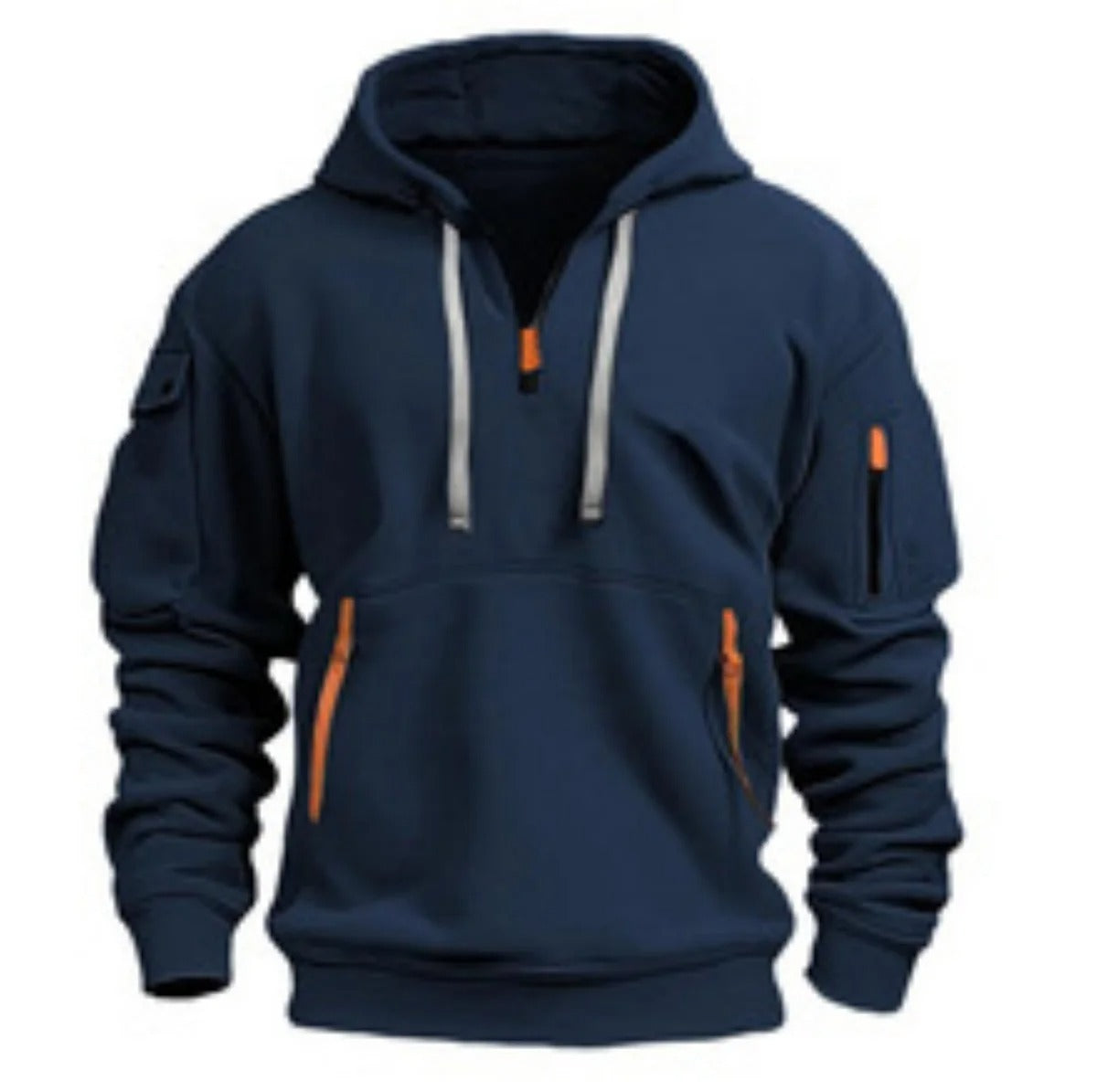 Urban Edge Zipper Pocket Hoodie