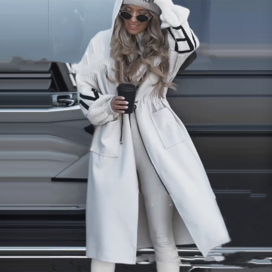 Women's Wear Casual Hooded Long Coat