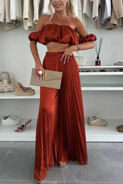 Off-Shoulder Tube Top Set