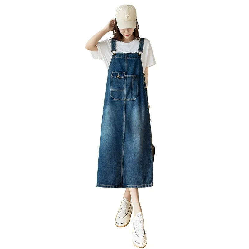 Backless Slim Denim Dress for Women