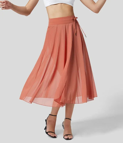 Goddess Glow Sheer Skirt Jumpsuit