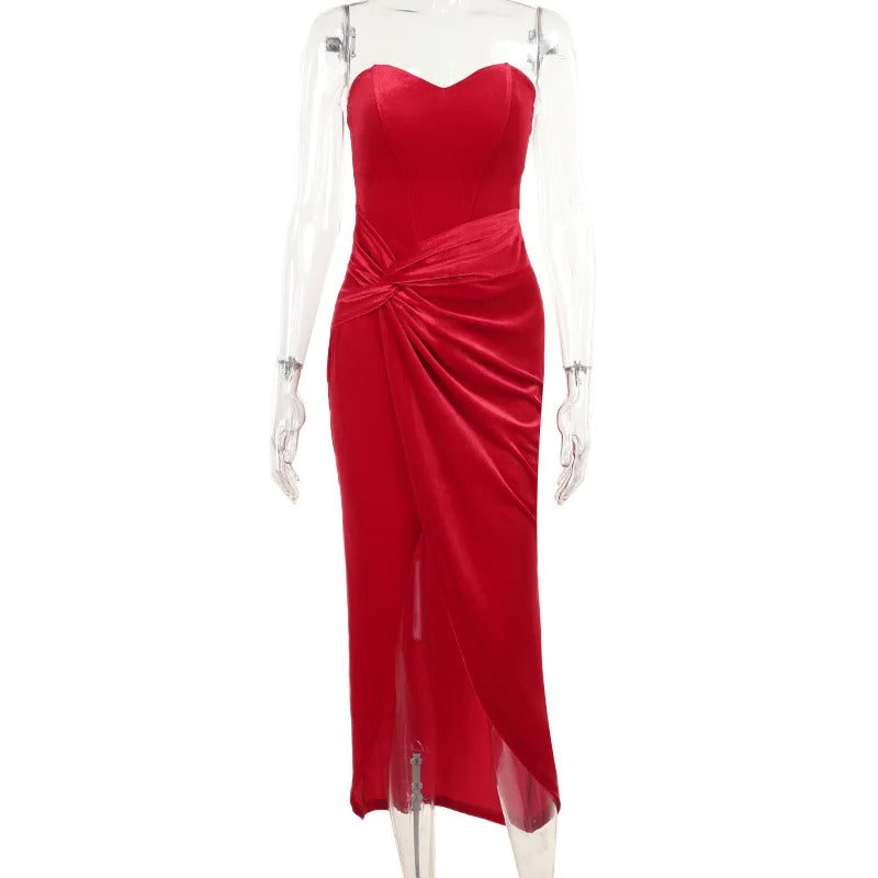 Tuularose Retro Luxe Slit Dress